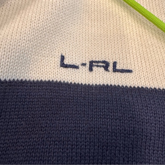 Lauren Ralph Lauren Active  Women's Hooded Zip Up Sweater Navy White Sz 2X NEW - Picture 8 of 11